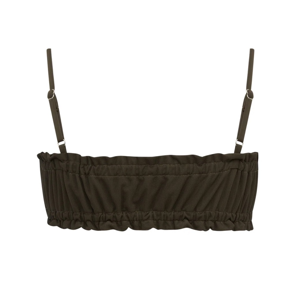 Brown Ruffled Bikini Set - Picture 2 of 4